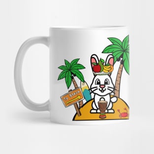 Bunny on an island Mug